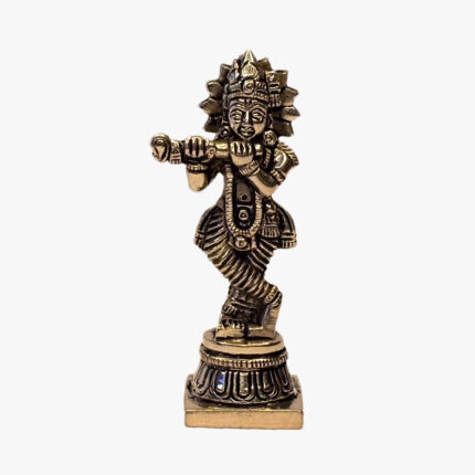 Krishna Ji Standing Brass Idol