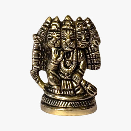 Panchmukhi Hanuman Ji (Sitting) Brass Idol