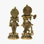 Radha Krishna Brass Idol Pair - Image 5