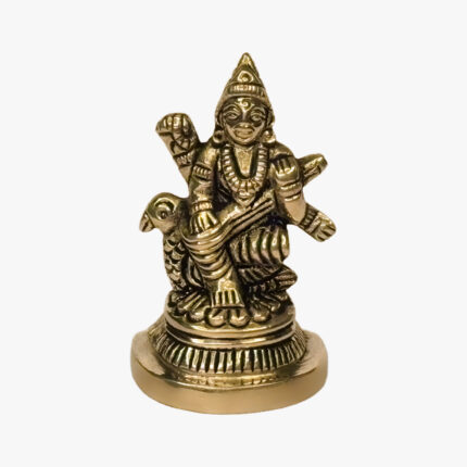 Beautifully Crafted Maa Matangi Idol with Parrot for Mandir and Gift