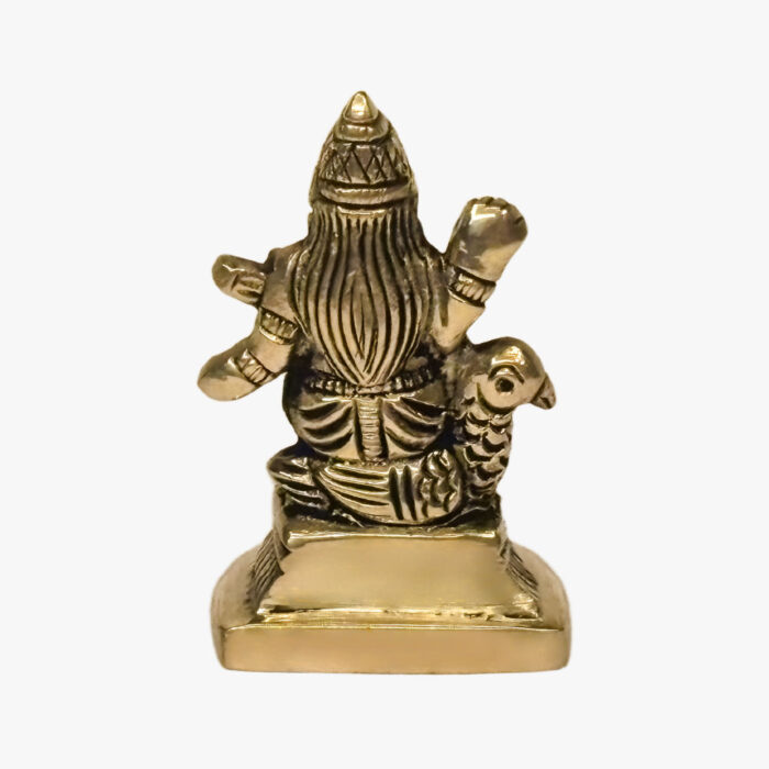 Beautifully Crafted Maa Matangi Idol with Parrot for Mandir and Gift - Image 3